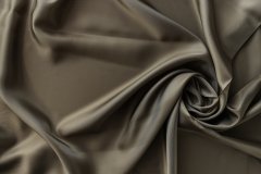 ткань подклад цвета хаки с болотным оттенком подклад вискоза однотонная коричневая Италия