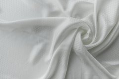 ткань подклад белый с геральдическими лилиями Италия