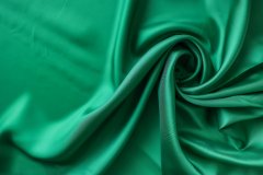ткань подклад из вискозы ярко-зеленый подклад вискоза однотонная зеленая Италия