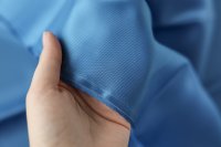 ткань подклад из вискозы голубой в рубчик
