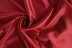 ткань подклад красного цвета подклад вискоза пейсли красная Италия