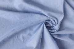 ткань лен с хлопком нежно-голубой сорочечная лен однотонная голубая Италия