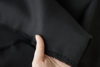 ткань костюмный креп черного цвета