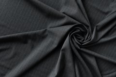 ткань серая костюмная шерсть в полоску костюмно-плательная шерсть в полоску серая Италия