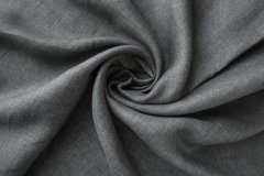 ткань лен серый меланж костюмно-плательная лен однотонная серая Италия