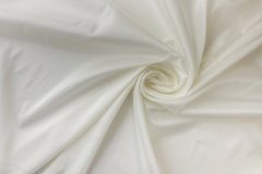 ткань вискозный подклад с эластаном молочного цвета подклад вискоза однотонная белая Италия