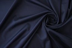 ткань синий хлопок с эластаном костюмно-плательная хлопок однотонная синяя Италия