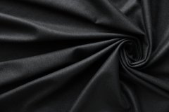 ткань трикотаж джерси черного цвета джерси шерсть однотонная черная Италия