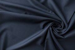 ткань темно-синяя шерсть полотняного переплетения костюмно-плательная шерсть однотонная синяя Италия