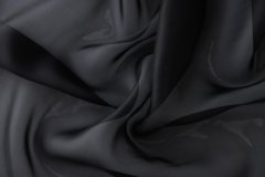 ткань черная шелковая органза  органза шелк однотонная черная Италия