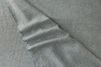 ткань костюмно-плательный лен смесовой голубой