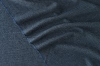 ткань костюмная шерсть с кашемиром сине-голубой меланж