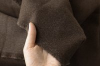 ткань двусторонняя коричневая шерсть с кашемиром