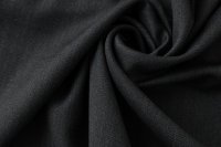 ткань костюмно-плательная шерсть черно-серый меланж