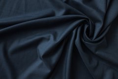 ткань костюмно-плательная шерсть синего цвета костюмно-плательная шерсть однотонная синяя Италия