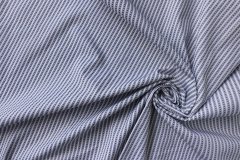 ткань белый хлопок в синюю и коричневую полоску сорочечная хлопок в полоску белая Италия