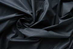 ткань сатин иссиня-черный и темно-синий двусторонний Италия