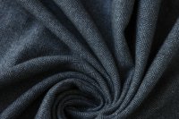 ткань твид сине-серо-черного цвета в елочку