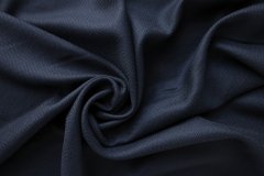ткань ткань жаккардовая шерсть костюмно-плательная шерсть однотонная синяя Италия
