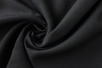 ткань костюмный лен черного цвета