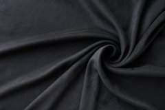 ткань искусственная замша черного цвета замша полиэстер однотонная черная Италия