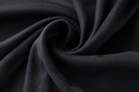 ткань искусственная замша черного цвета