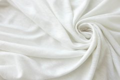 ткань льняной трикотаж белый в 2х кусках: 1.85м и 2.0м трикотаж лен однотонная белая Италия