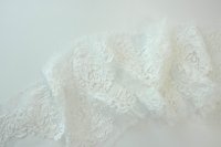 ткань кружево молочное кордовое плетение