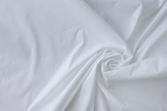 ткань хлопок с эластаном белого цвета сорочечная смесовый однотонная белая Италия