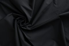 ткань черный хлопок с эластаном сорочечная хлопок однотонная черная Италия