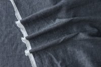 ткань ткань лен джинсовый меланж