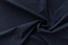 ткань ткань поплин темно-синий сорочечная шерсть однотонная синяя Италия