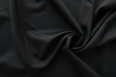 ткань шерстяной жаккард черного цвета Италия