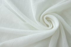 ткань хлопковая сетка белого цвета (Scervino) Италия