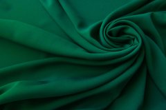 ткань крепдешин травянисто-зеленый крепдешин шелк однотонная зеленая Италия