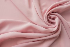 ткань розовый крепдешин крепдешин шелк однотонная розовая Италия