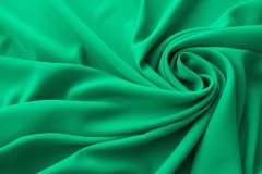 ткань ярко-зеленый крепдешин крепдешин шелк однотонная зеленая Италия