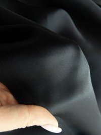 ткань черный шелковый атлас