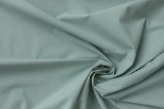 ткань поплин мятно-голубой сорочечная хлопок однотонная зеленая Италия