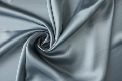 ткань подклад пыльно серо-голубого цвета подклад вискоза однотонная серая Италия