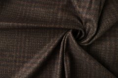 ткань коричневая пальтовая шерсть в клетку пальтовые шерсть в клетку коричневая Италия
