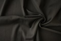 ткань шерсть черно-коричневого цвета в светлую точку костюмно-плательная шерсть в клетку коричневая Италия