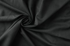 ткань черная шерсть в светлую точку Италия