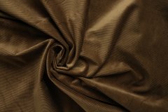 ткань ткань вельвет коричнево-болотный вельвет хлопок однотонная коричневая Италия