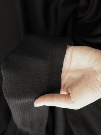 ткань трикотаж лапша черный