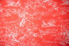 ткань кораллово-красный хлопок с белым рисунком Италия