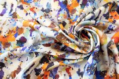 ткань ткань атлас разноцветный атлас шелк иные разноцветная Италия