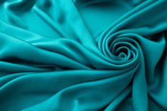 ткань ткань атлас морская волна атлас шелк однотонная зеленая Италия