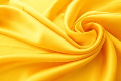 ткань ткань атлас желтый атлас шелк однотонная желтая Италия