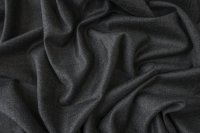 ткань костюмная шерсть темно-серый меланж